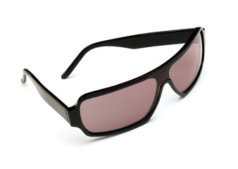 black sunglasses on white background
