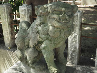 神社を守る狛犬