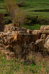 Djemila, the archaeological zone of the well preserved Berber-Roman ruins in North Africa, Algeria.