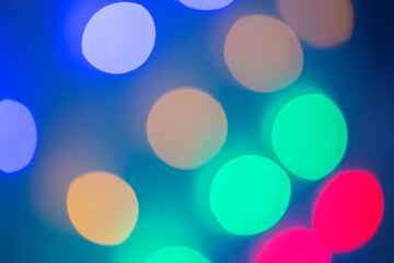 Unfocussed Abstract Colorful Light Decoration Background