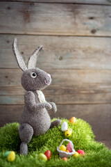 Easter bunny and Easter eggs