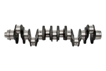 New engine crankshaft. Spare part.