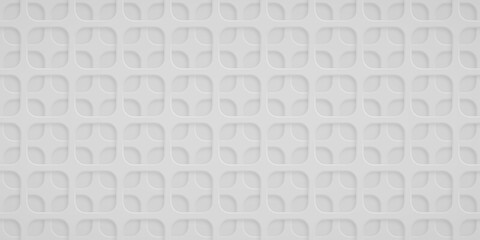 Abstract background with squares holes in white colors