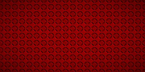 Abstract background with circle holes in red colors