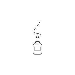 Obraz premium nose spray icon. nose drop bottle