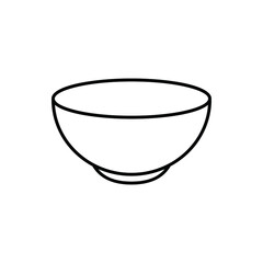 bowl icon vector soup sign dish vector healthy food