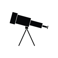 telescope icon vector. astronomy sign 