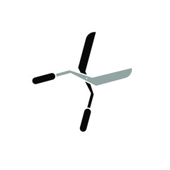 Grass cutter icon template