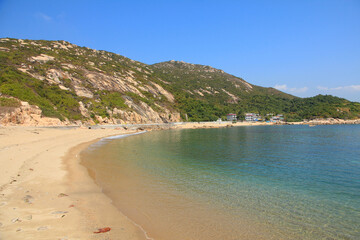 Beautiful Shek Pai Wan Beach on Lamma Island, Hong Kong