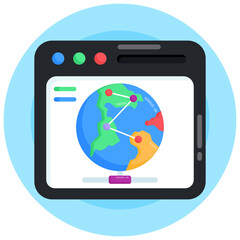 
Download this premium icon of global website

