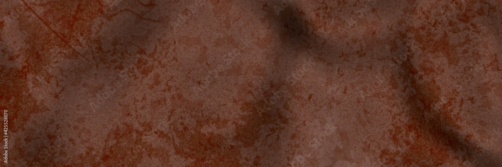 Poster wavy texture with spots and scratches. rust. 3d rendering image.