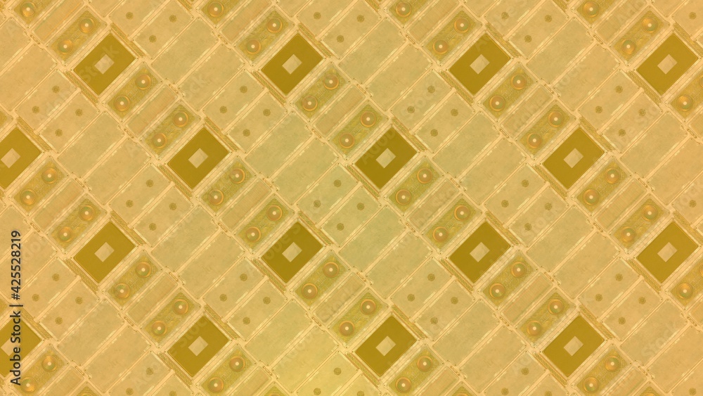 Poster texture on the subject of computer games. futuristic background. 3d rendering illustration.