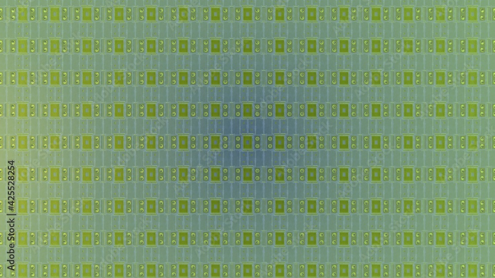 Poster texture on the subject of computer games. futuristic background. 3d rendering illustration.