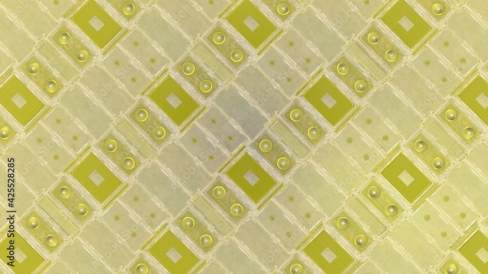 Aufkleber texture on the subject of computer games. futuristic background. 3d rendering illustration.