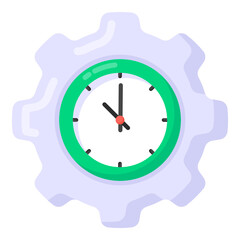 
Grab this well designed and creative flat icon of time management 

