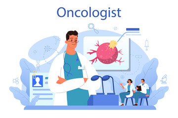 Professional oncologist. Cancer disease diagnostic and treatment.