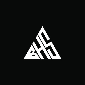 B H S letter logo creative design. BHS icon