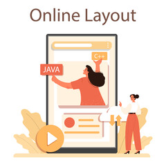 Website development online service or platform. Support and development