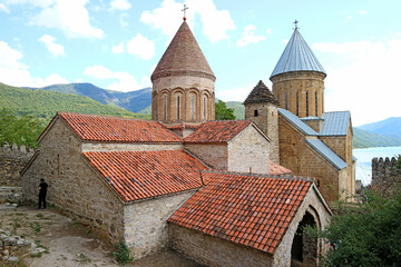 Church of the Virgin and Church of The Assumption in Ananuri Medieval Fortress, Georgia