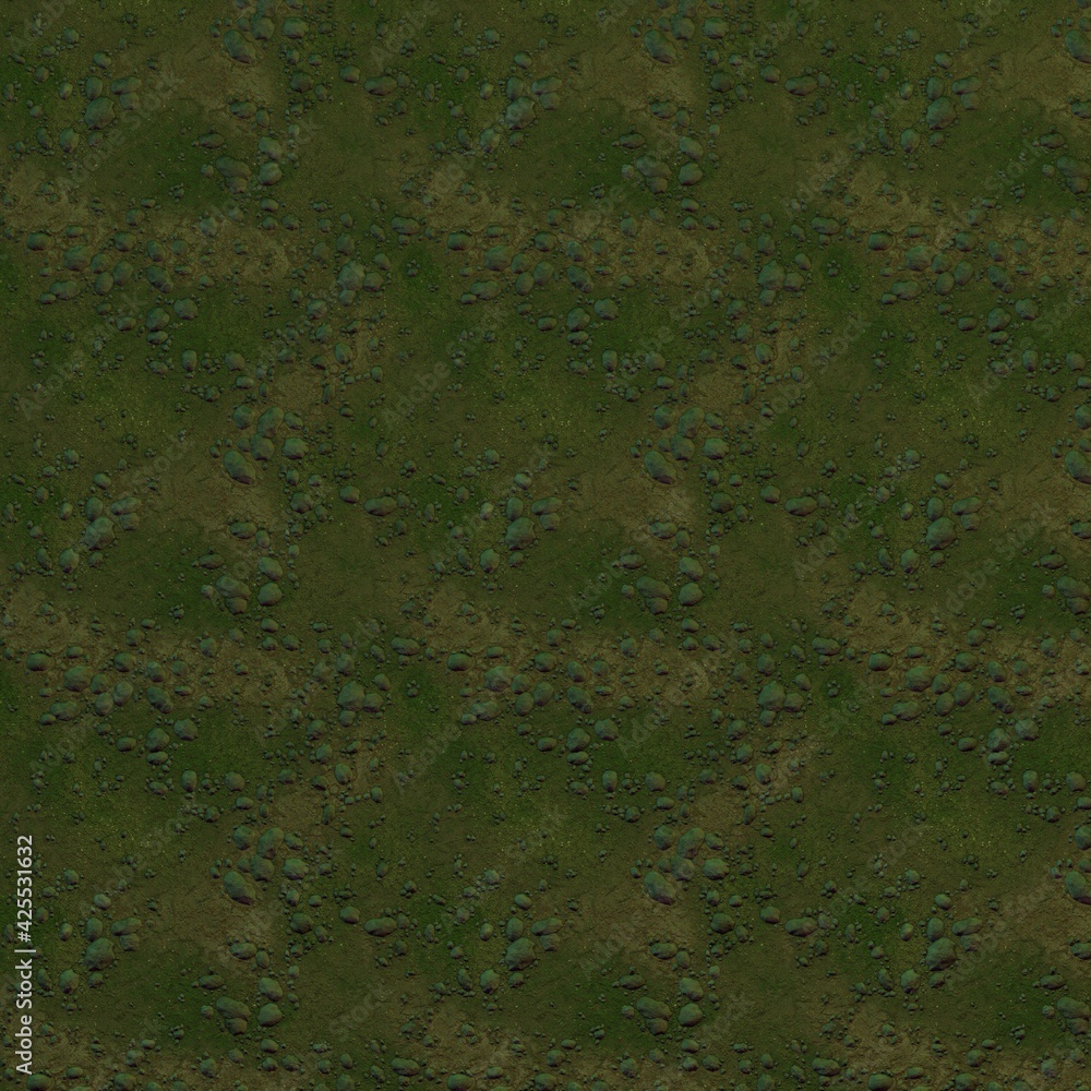 Aufkleber the rendered texture of the ground with stones. 3d rendering. good for making games.