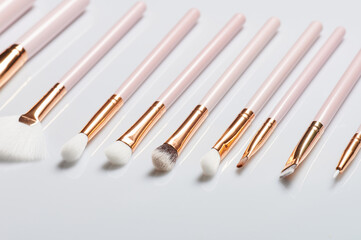Set of new facial brushes