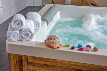 View of the hot tub