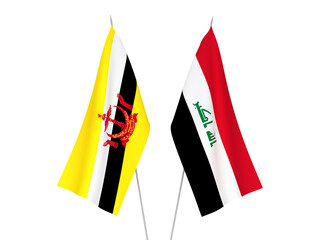 Iraq and Brunei flags