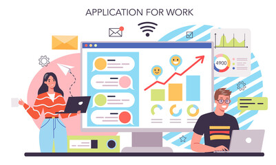 Employee loyalty online service or platform. Corporate culture