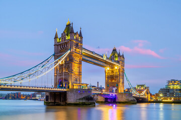 London city skyline with Tower Bridge, cityscape in UK