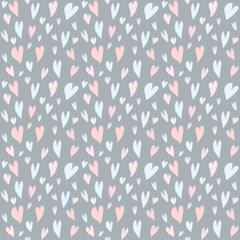 seamless pattern with hearts. digital illustration. decor for valentine's day. Wallpaper for the children's room. Love is. For the design of wedding invitations. Clip art for scrapbooking. texture - 425536033