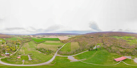 400 feet above Fort Roberdeau in Sinking Valley