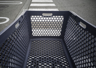 Plastic shopping cart