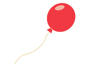 空に飛ぶ風船のベクターイラスト