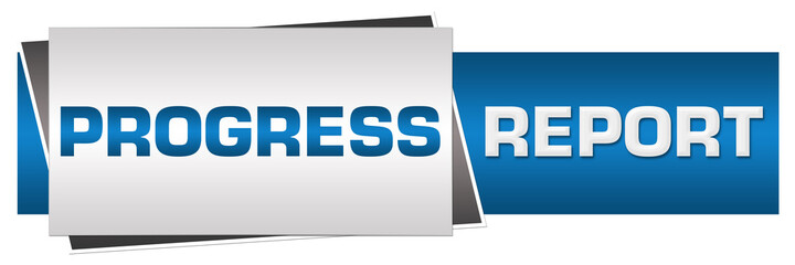 Progress Report Blue Grey Horizontal 