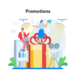 Brand manager concept. Business specialist create unique design