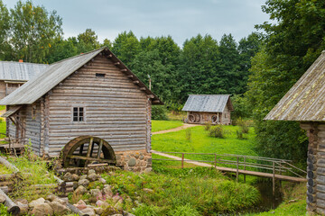 The open air museum "Pushkin village." Reconstruction of the old Russian way of life.