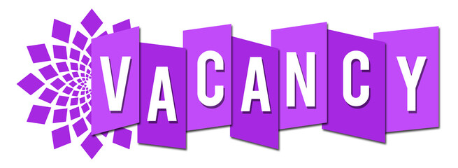 Vacancy Circular Professional Purple 