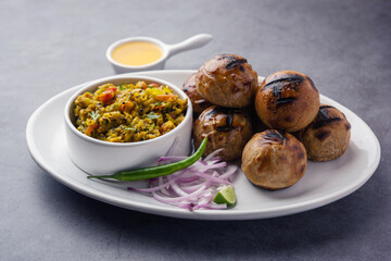Litti Chokha or Bihari speciality Sattu Litty, Indian Food
