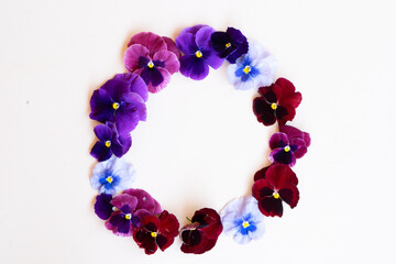 pansies styled stock scene