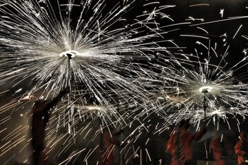 play with fireworks