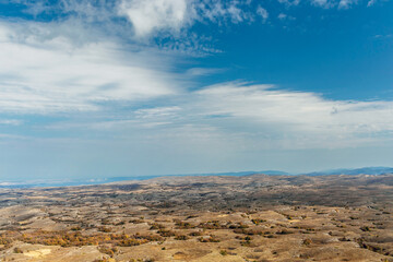 landscape with a plateau in the mountains of crimea