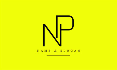 PN, NP, P, N abstract letters logo monogram © Nadia