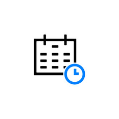 time management icon vector