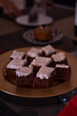 chocolate cake squares dessert  croatian Kakao šnite