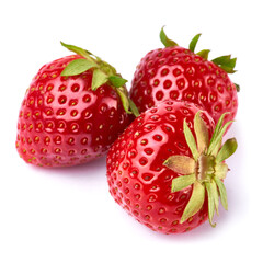 Studio shot of Fresh strawberry isolated on white background