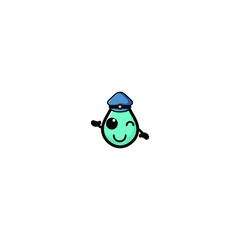 Cute Water Cartoon Character Vector Illustration Design. Outline, Cute, Funny Style. Recomended For Children Book, Cover Book, And Other.