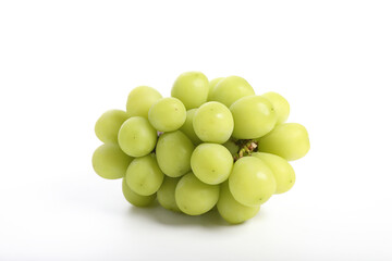 Green grape isolated in white background
