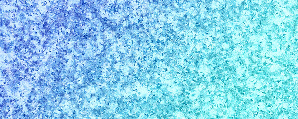 Blue gradient fade from blue ocean to emerald sea color. Bright background mosaic textured abstract banner illustration