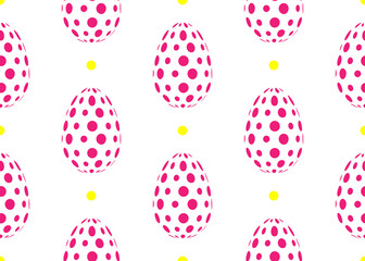 Easter eggs, vector background. For printing and fabrics.