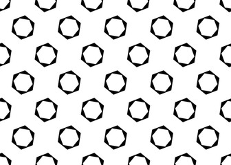Black rhombus on a white background. Seamless texture. For gift paper and fabrics.